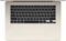 Apple MacBook Air 15", Starlight, M4 - 10 Core CPU / 10 Core GPU, 32GB RAM, 256GB SSD, DE [2025] Vorschaubild