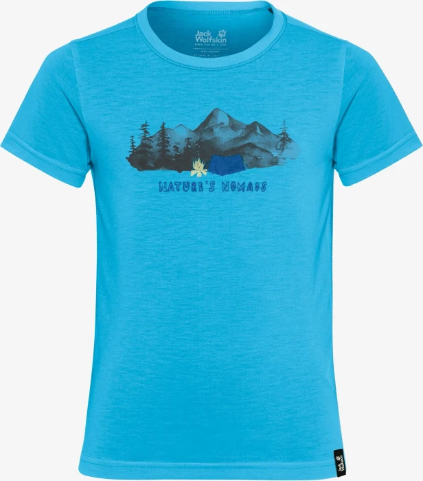 Jack Wolfskin Hiking Graphic Funktionsshirt kurzarm empire blue (Junior)