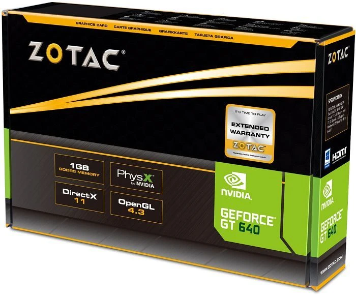 Zotac GeForce GT 640, 1GB GDDR5, VGA, DVI, HDMI
