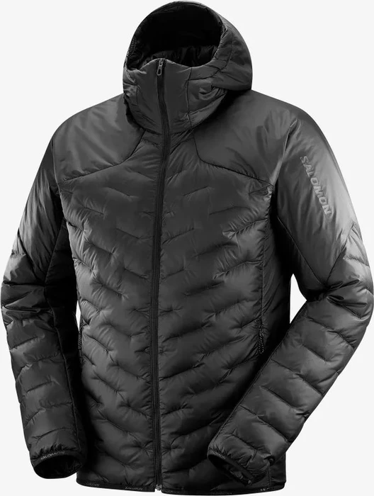 Salomon Outline Down Hoodie Funktionsjacke deep black (Herren)