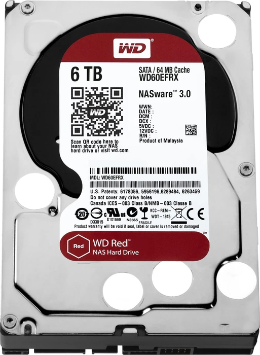Western Digital WD Red 6TB, 24/7, 512e / 3.5" / SATA 6Gb/s