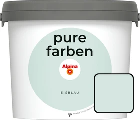 Alpina Farben Pure Farben Wandfarbe eisblau innen blau, 2.5l