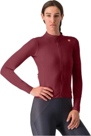 Castelli Espresso Thermal Trikot langarm deep bordeaux (Damen)