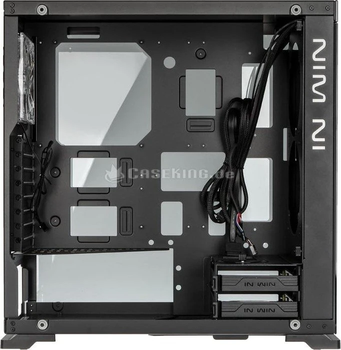 In Win 805 schwarz, Glasfenster