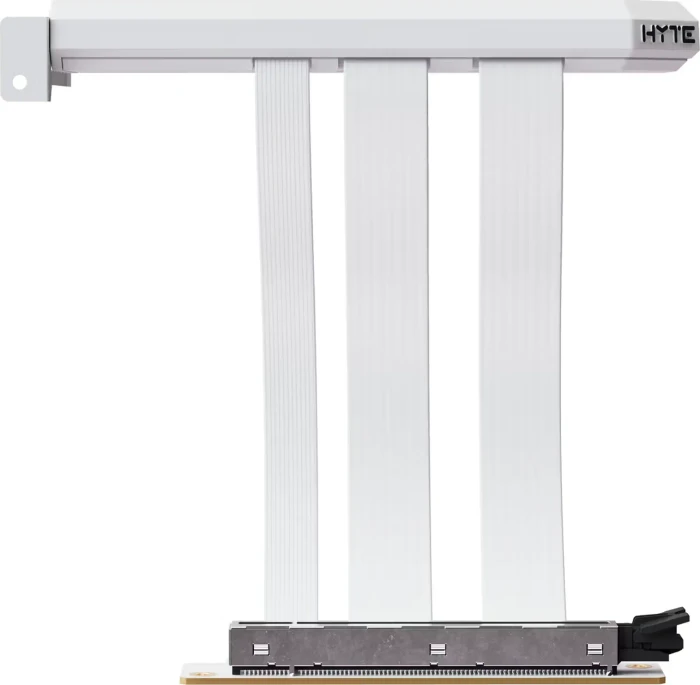 Hyte Hyper Riser Kabel, gewinkelt, PCIe 5.0, 200mm, weiß