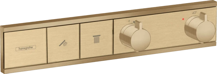 Hansgrohe RainSelect Thermostat Unterputz für 2 Verbraucher brushed bronze