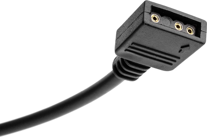 EK Water Blocks EK-Loop D-RGB Extension Cable, Kabel 3-Pin ARGB + ARGB-Verbinder, 51cm