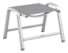 Kettler Cirrus Gartenhocker silber/anthrazit-grau