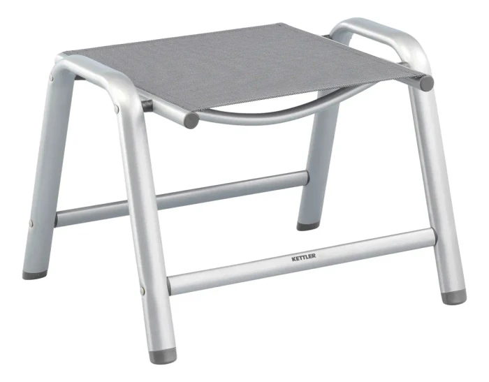 Kettler Cirrus Gartenhocker silber/anthrazit-grau