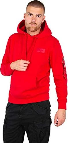Alpha Industries Back Print Hoodie speed red (Herren)