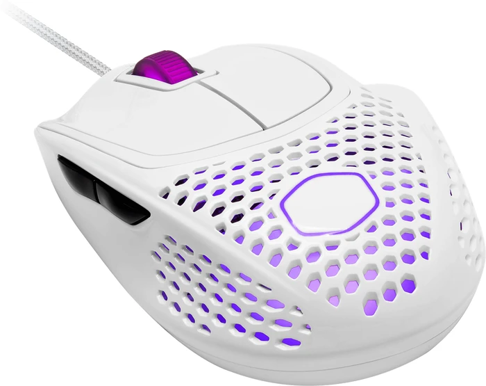 Cooler Master MasterMouse MM720 RGB Gaming Maus weiß glänzend, USB