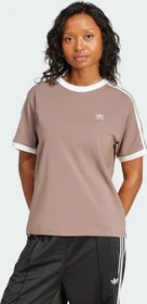 adidas 3-Streifen T-Shirt kurzarm trace brown (Damen)
