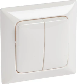 Legrand Creo Serienwippe 3-fach + Rahmen neutral, ultraweiß