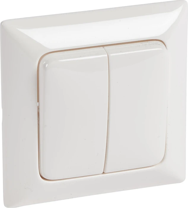 Legrand Creo Serienwippe 3-fach + Rahmen neutral, ultraweiß