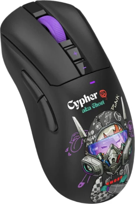A4Tech Bloody R73 Ultra Duo Wireless Gaming Mouse mit Ladestation, Cypher Ghost, USB