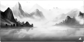 Sharkoon Skiller SGP40 D9, Mouse Mat, 1000x500mm, Black and White Landscape
