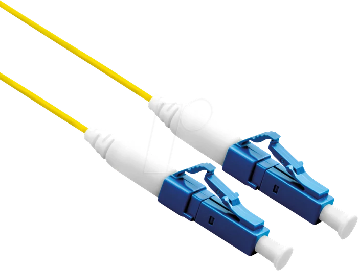 Roline / Secomp LSOH LWL Simplex Kabel, OS2, 1x LC-UPC Stecker/1x LC-UPC Stecker, 7m, gelb
