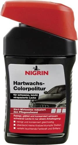 Nigrin Hartwachs-Colorpolitur schwarz 300ml