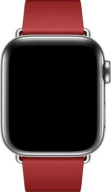Apple modernes Lederarmband Large für Apple Watch 40mm rot