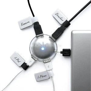 LABEL THE CABLE LTC Mini Tags Klett-Kabelbinder, schwarz, 10er-Pack