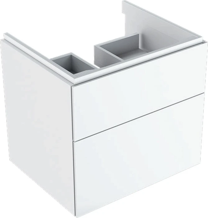Geberit Xeno² Waschtisch-Unterschrank 500506011 58x53x46,2cm, hochglänzend/weiß, mit 2 Schubladen Image
