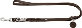 Hunter Verstellbare Führleine Solid Education, 18/250, 2.5m, dunkelbraun