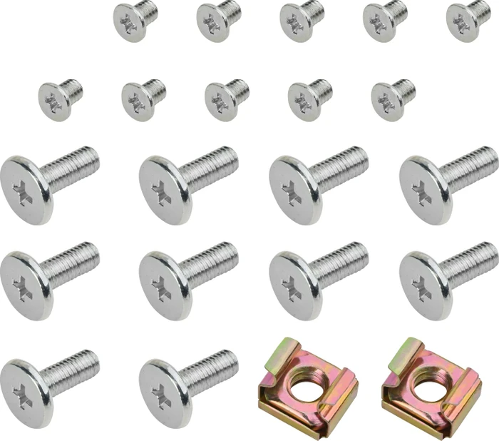 SilverStone RMS09-20, Rackmountschienen, silber, 24mm, 1HE
