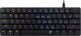 White Shark NAGAMAKI, schwarz, LEDs RGB, low-profile RED Switches, USB, US (NAGAMAKI-B-US-RED.SW)