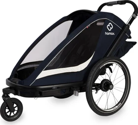 Hamax Breeze Single Fahrradanhänger navy/cream