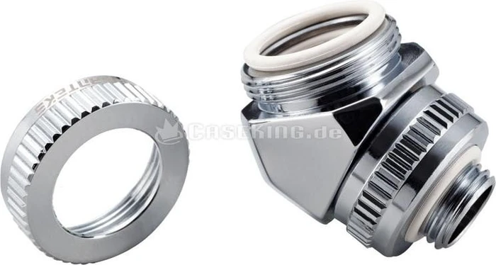 Phanteks Glacier G1/4" Rohranschluss 45° 16mm chrome