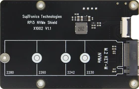 Geekworm X1002 PCIe auf M.2 Key-M NVMe Adapter-Board, M.2 M-Key 2230/2242/2260/2280 NVMe Slot für Raspberry Pi 5