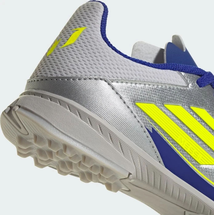 adidas F50 League Messi TF silver metallic/solar yellow/lucid blue (Junior)