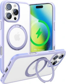 Torras Ostand R Fusion Case für Apple iPhone 16 Pro light purple