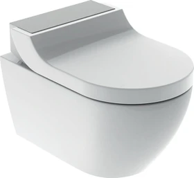 Geberit AquaClean Tuma Comfort WC-Komplettanlage Wand-WC weiß/Edelstahl gebürstet