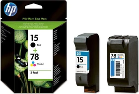 HP Druckkopf mit Tinte 15+78 schwarz/dreifarbig