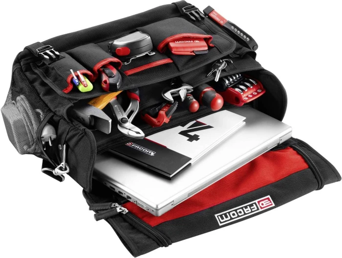 Facom Notebook Tasche Passend für maximal: 38,1 cm (15") Schwarz, Rot