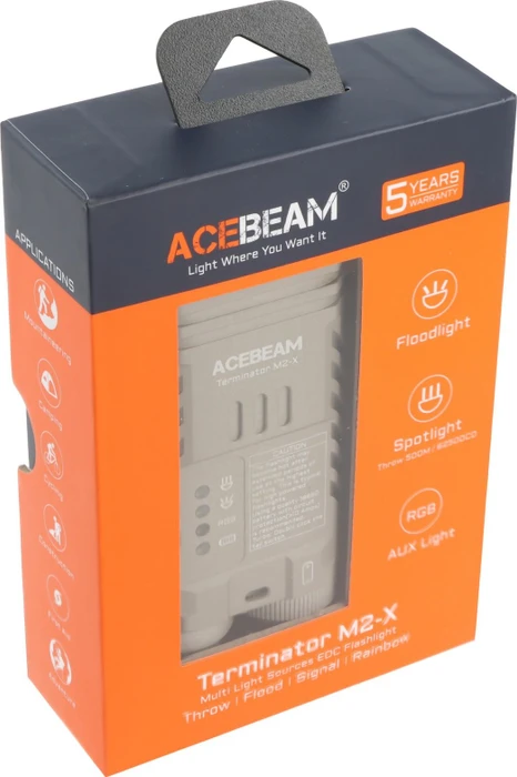 AceBeam Terminator M2 EDC Taschenlampe schwarz