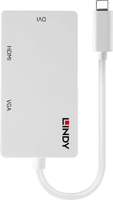 Lindy USB-C Display Converter, Videoadapter, USB-C 3.0 [Stecker]