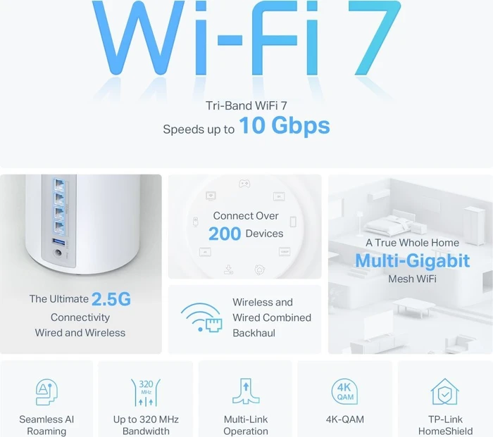 TP-Link Deco BE63, Wi-Fi 7, BE10000, 3er-Pack (Deco BE63 (3-Pack))