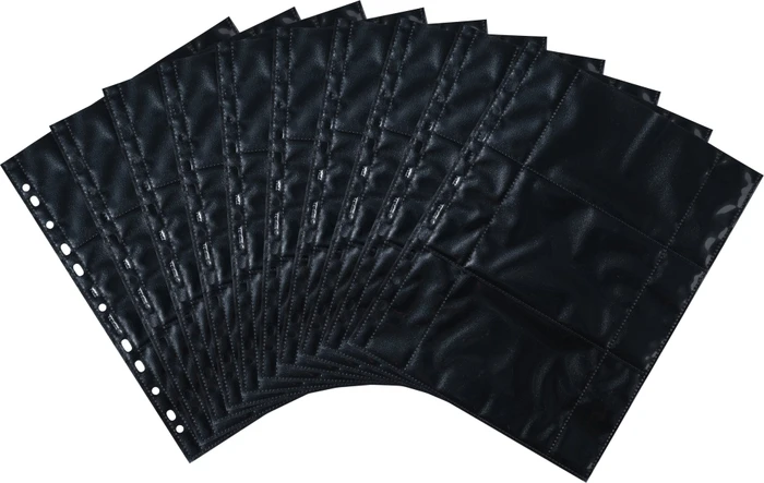 Herma Fotosichthüllen schwarz, 90x130mm, quer, 10 Stück