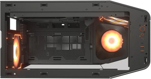 Cougar FV270 RGB, schwarz, Glasfenster