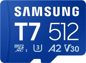 Samsung T7 R170 512GB, UHS-I U3, A2, Class 10