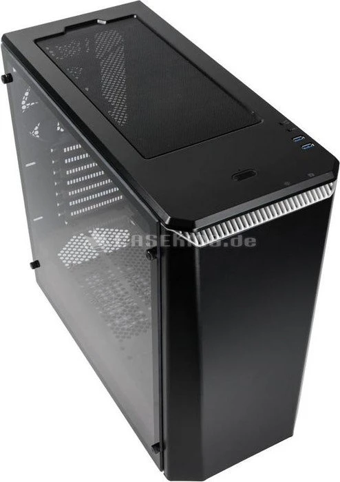 Phanteks Eclipse P400 Tempered Glass Edition schwarz/weiß, Glasfenster
