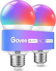 Govee RGBWW Smart LED Bulb E27 9W, 2 Stück