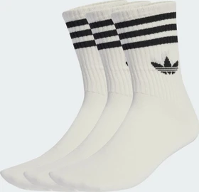 adidas 3-Streifen Crew Socken off white, 3 Paare