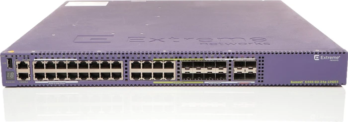 Extreme Networks ExtremeSwitching X460-G2 Rackmount Gigabit Managed Switch, 20x RJ-45, 4x RJ-45/SFP, 4x SFP/SFP+, 1x Erweiterungsslot, PoE+