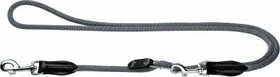 Hunter Freestyle Vario-Leine für Hunde, robust, wetterfest, 1.0x260cm, grau