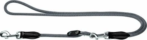 Hunter Freestyle Vario-Leine für Hunde, robust, wetterfest, 1.0x260cm, grau