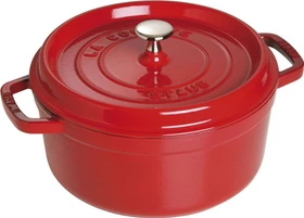 Zwilling Staub Cocotte Schmortopf rund 26cm 5.2l kirschrot