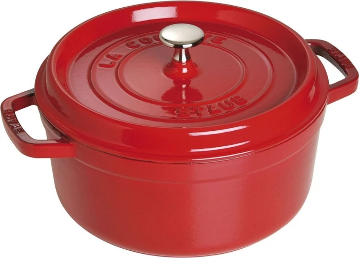 Zwilling Staub Cocotte Schmortopf rund 26cm 5.2l kirschrot